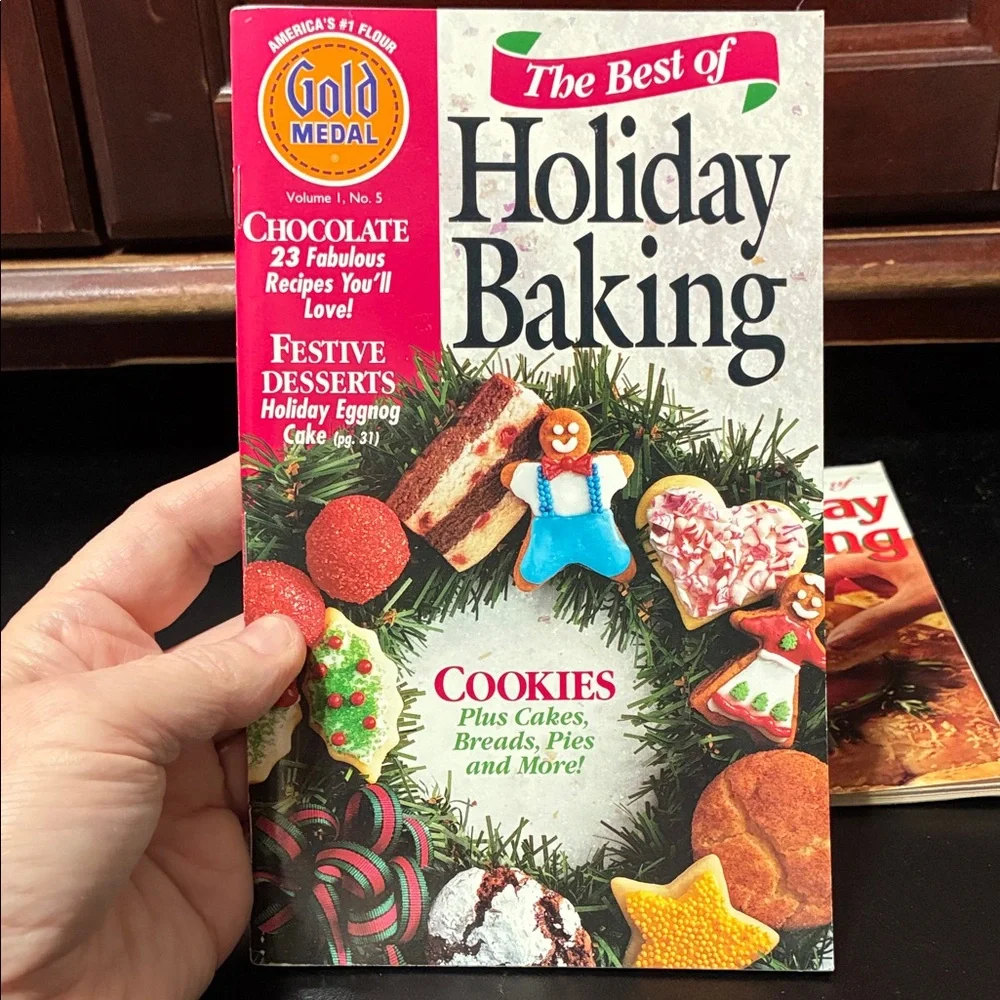 Vintage Holiday Baking Recipe cookBook Set